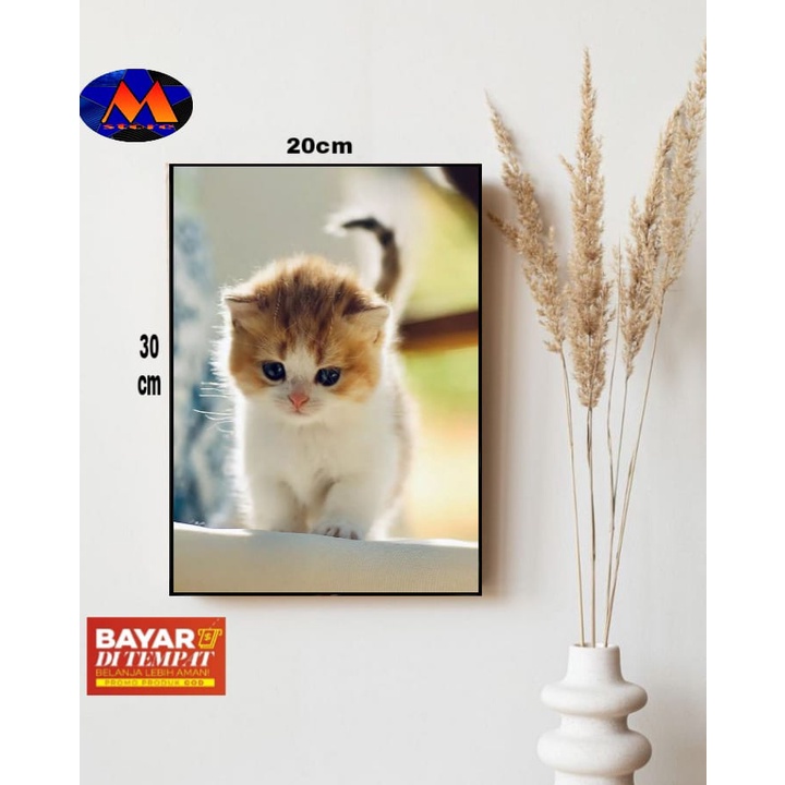 HIASAN DINDING GAMBAR KUCING/PAJANGAN DINDING GAMBAR KUCING/WALLDECOR