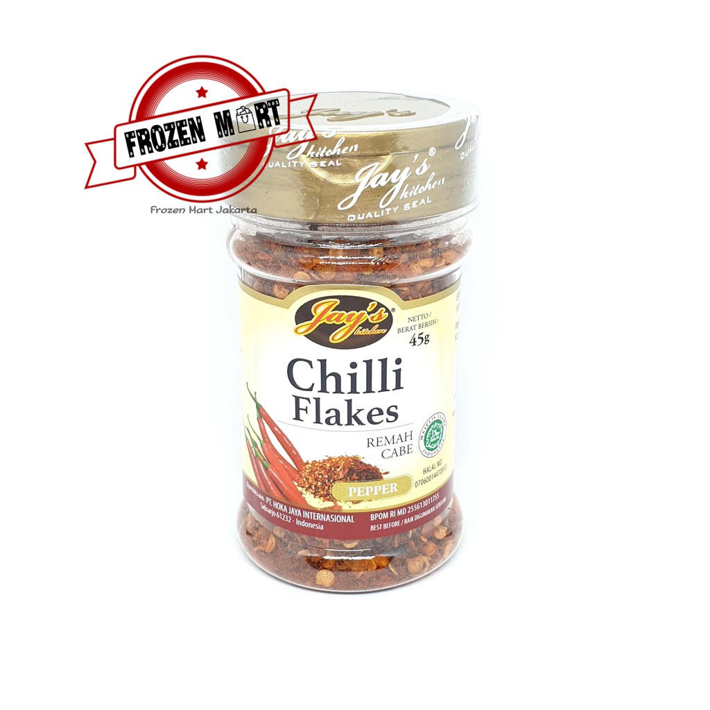 JAYS / JAY'S CHILLI FLAKES 45GR / REMAH CABE