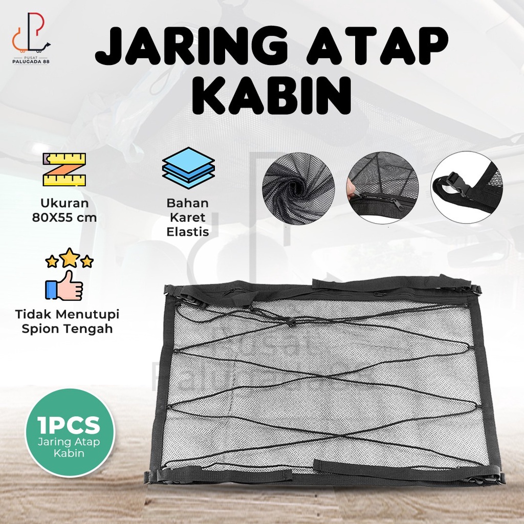 Jaring Cargo Atap Plafon Dalam Mobil Car Ceiling Organizer Net Bagasi