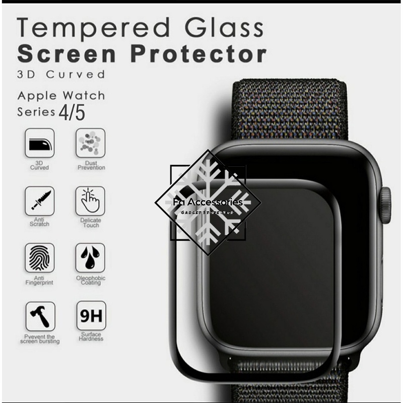 FA Tempered Glass 3D i Watch ULTRA 38mm 40mm 42mm 44mm 49mm iwatch for series se 1 2 3 4 5 6 pelindung layar jam tangan