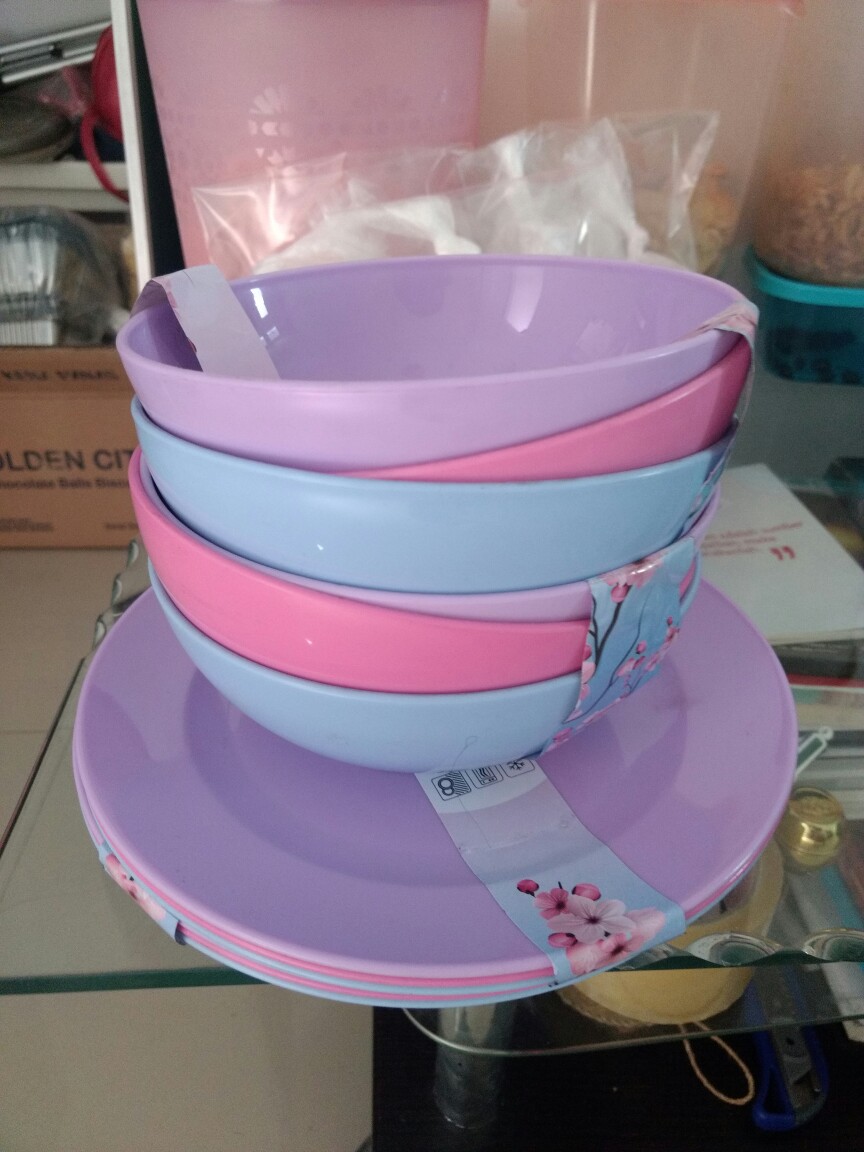 Technoplast Funtastic Blossom Dinner Round Plate 9 Set Of 3