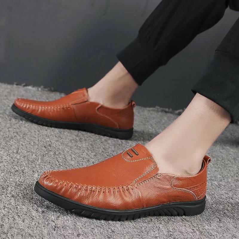 TBIG [COD] LEON Sepatu Pria Import Slip On Sepatu Sopan Formal Casual Santai