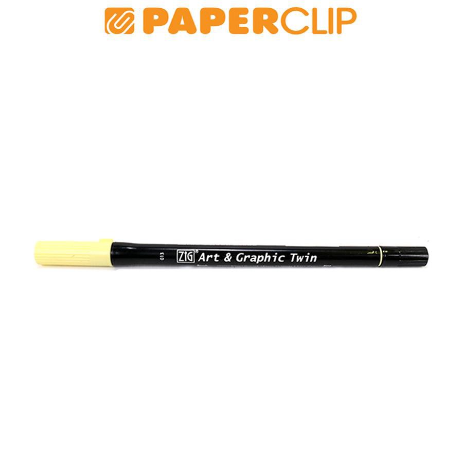 

PEN BRUSH ZIG KURETAKE TUT-80 ART & GRAPHIC TWIN 013 PALE YELLOW