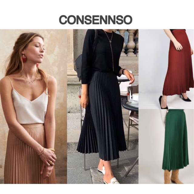 Consennso plisket skirt