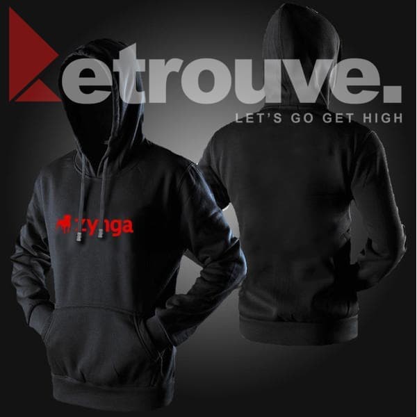 "Hoodie Zynga Poker - Hitam"