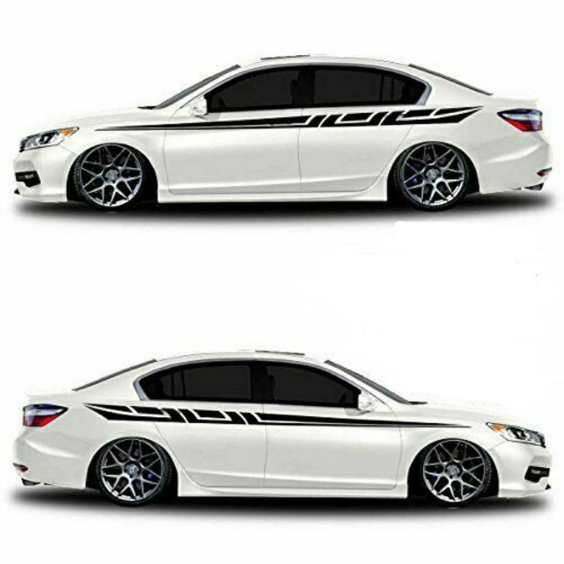 cuting stiker custom mobil sedan Civic Vios Corolla termurah