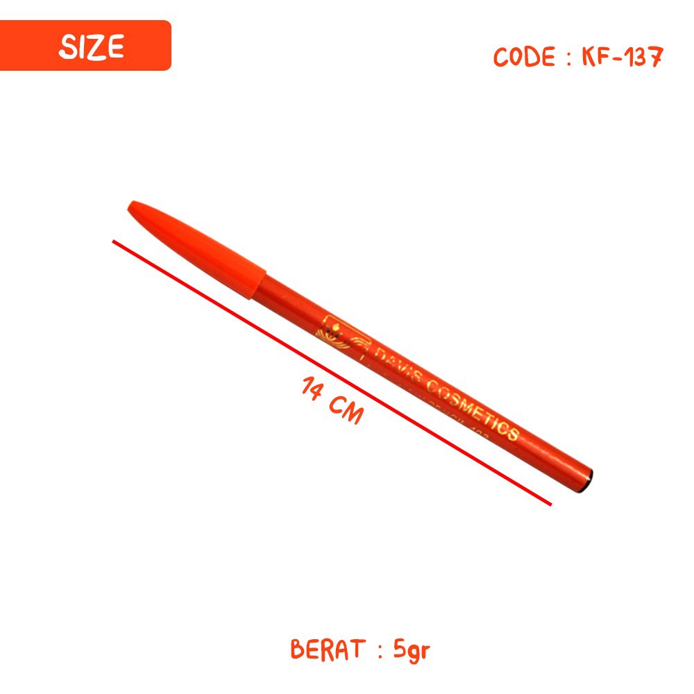 Pensil Alis Davis Cosme Drawing EyeBrow Pencil Murah Tahan Lama