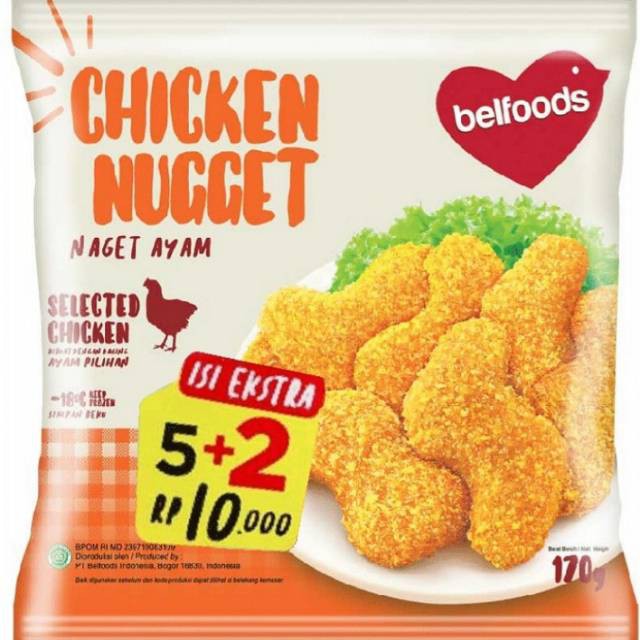 

CHICKEN NUGGET BELFOODS 170 GR