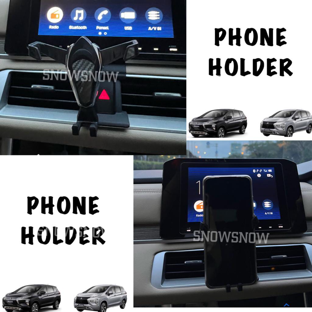 Phone Holder Xpander / Xpander Cross 2021 2022 Up Hitam Carbon