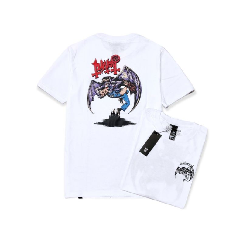 Maternal Disaster T-Shirt Maternal Disaster SUCT White - Kaos Pria Maternal Putih - Kaos Distro Mate