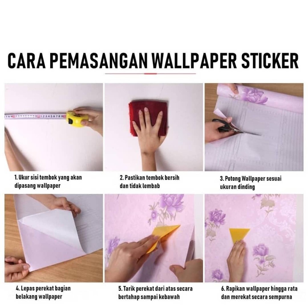 Wallstiker Dekorasi Dinding Premium • 45cm X 10m •  High Quality