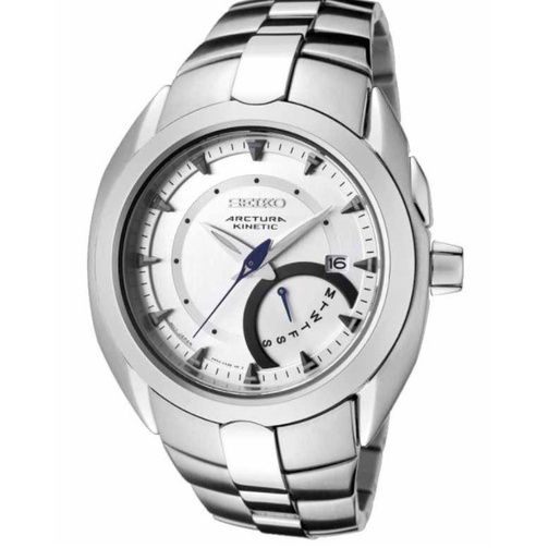 Seiko Arctura SRN007P1 Kinetic Retro Day Full Silver