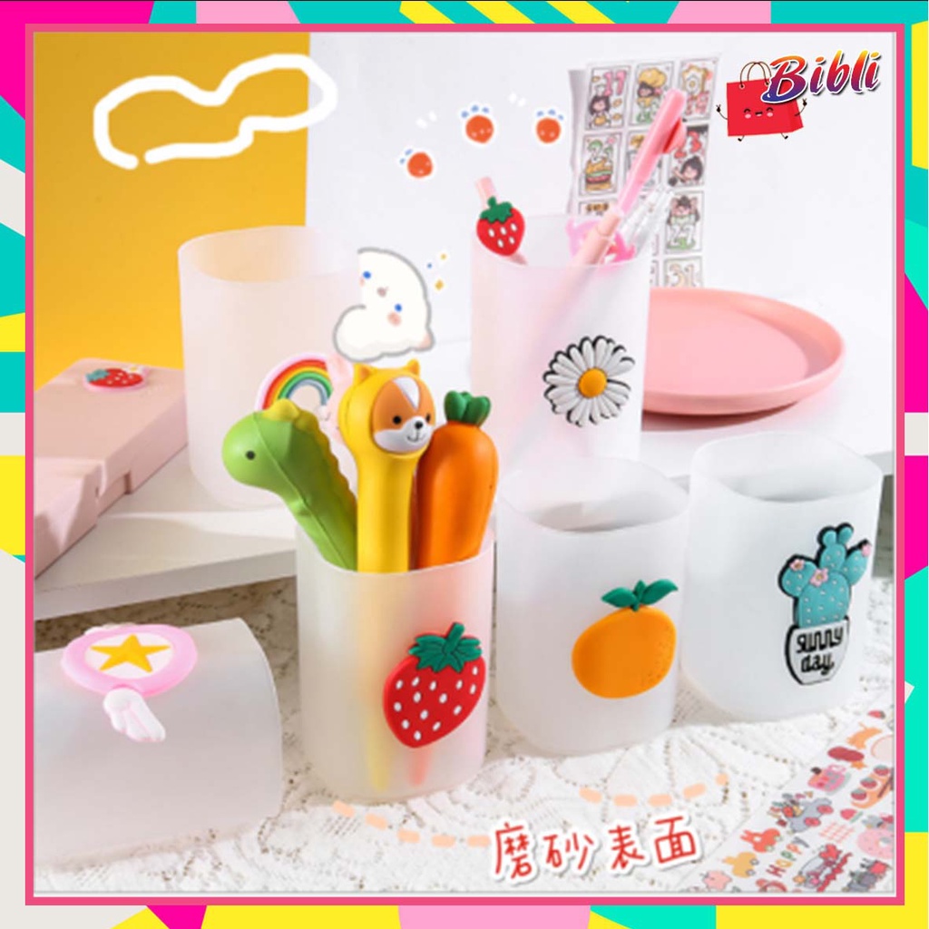 

♛ ♛Tempat Pensil Kotak Pulpen Serbaguna Desktop Multifungsi Pen Holder