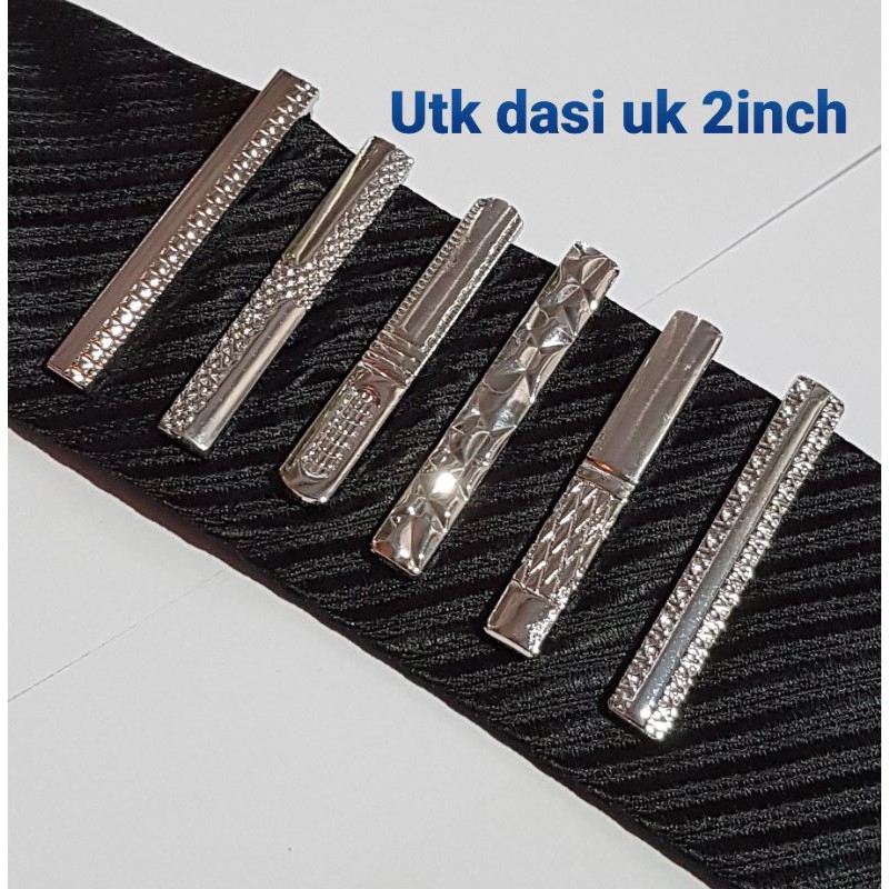 Jepit Dasi Slim 2inch Silver Penjepit Grosir Distributor