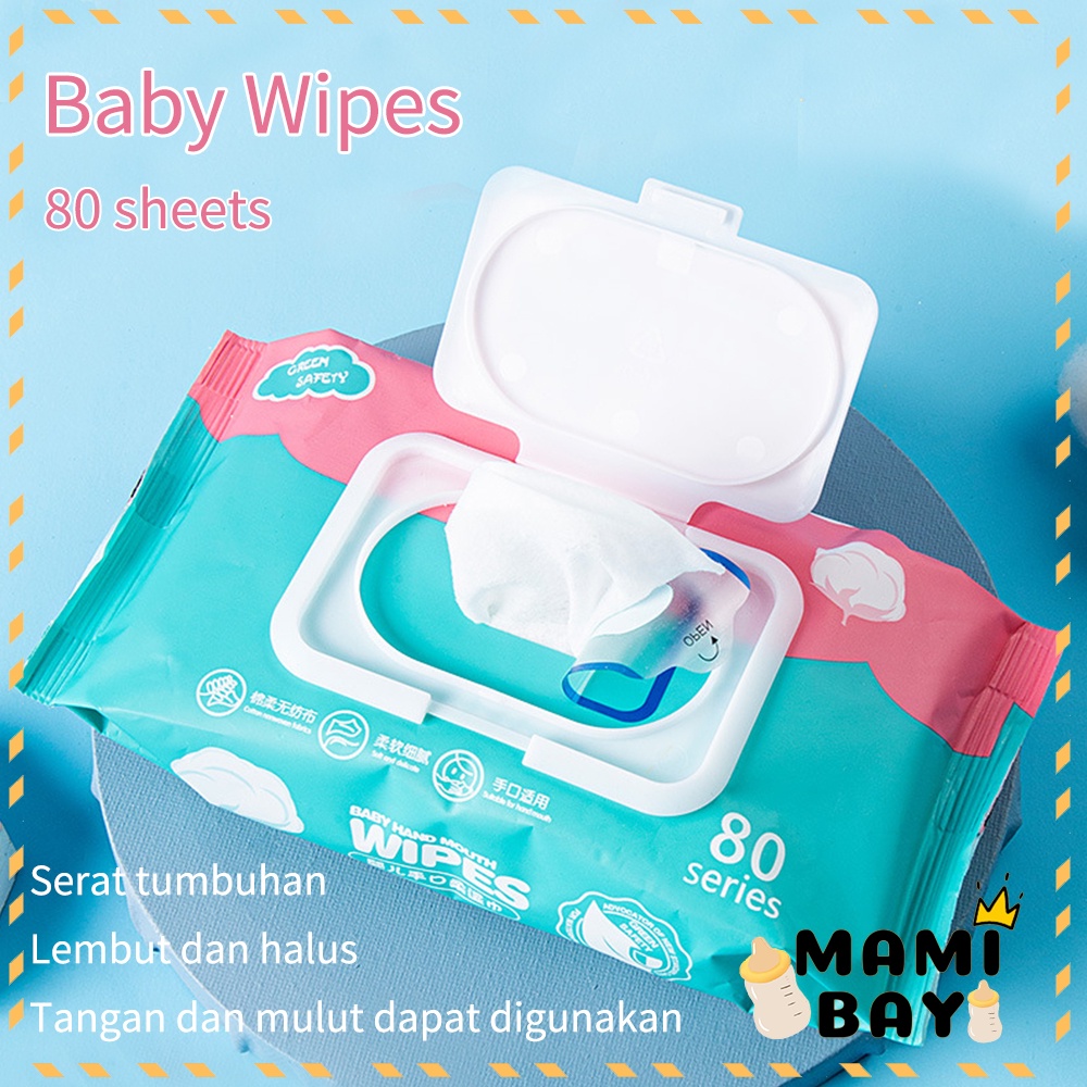 OKEYI 80 lembar Pure tisu basah bayi antibacterial baby wipes