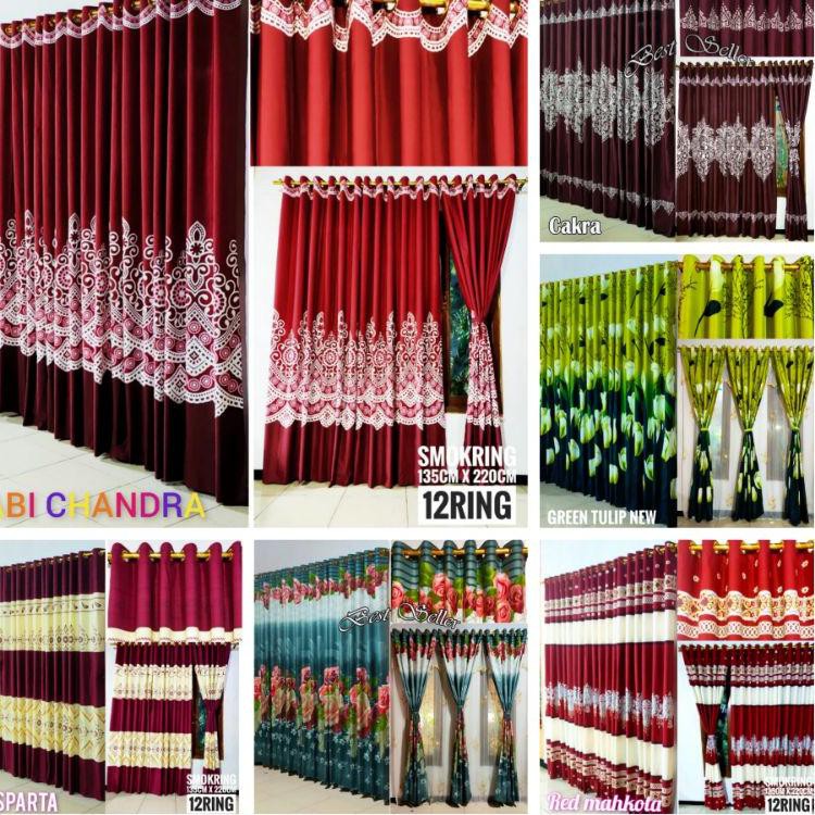 [KODE 940] GORDEN PINTU JENDELA SMOKERING 12 LUBANG GORDEN JENDELA KORDEN MOTIF KARAKTER