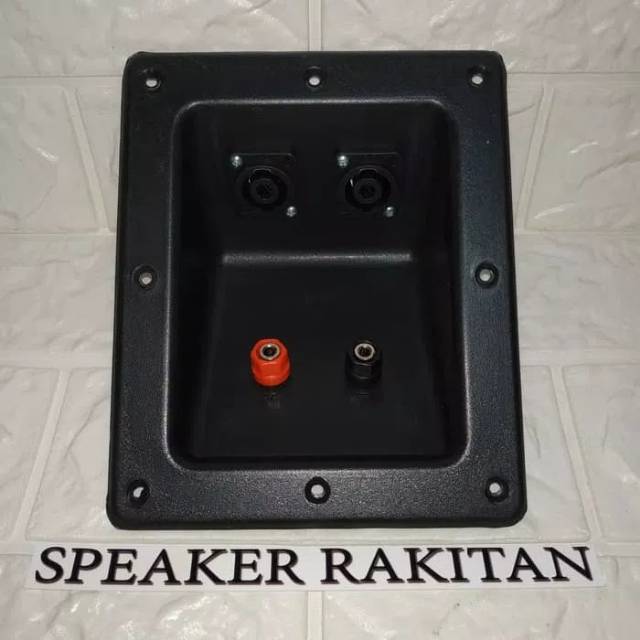 Terminal Box Speaker Besar Banding Post+Spicon