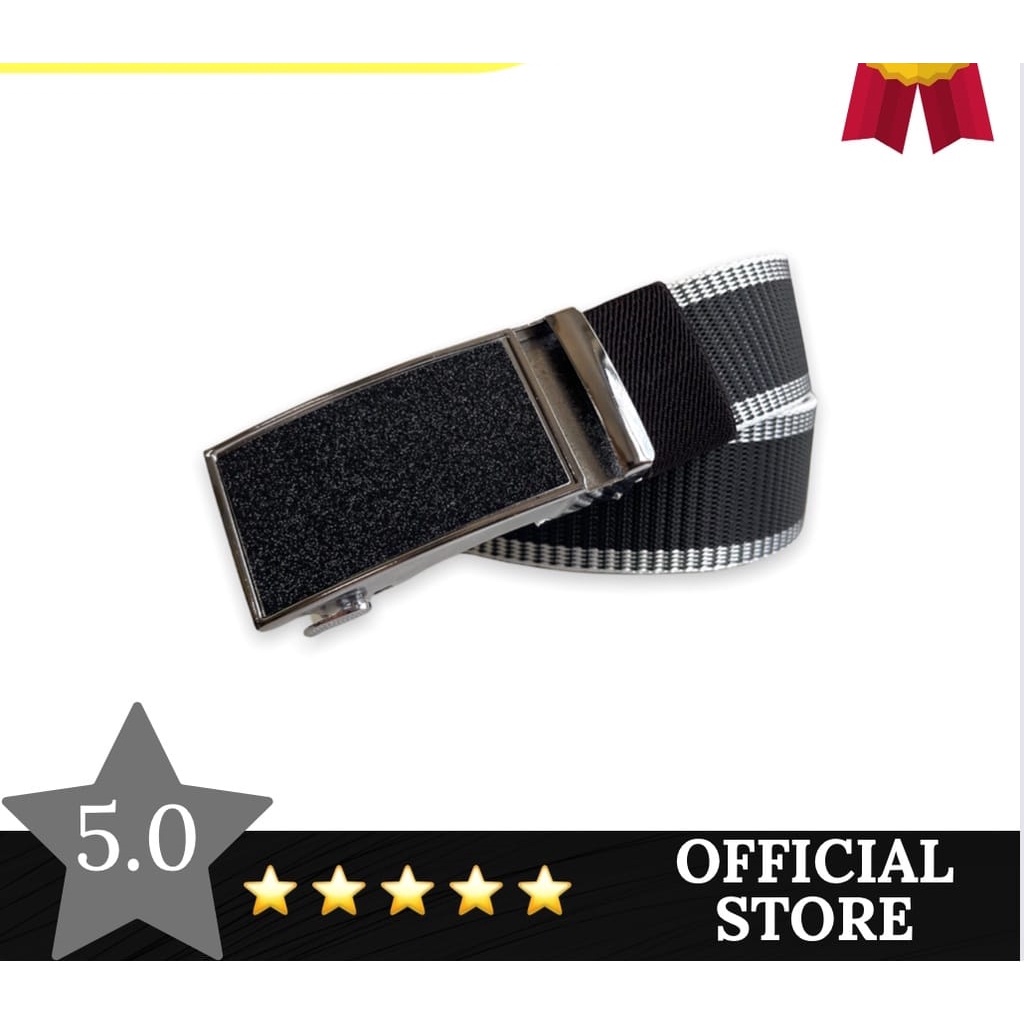 IKAT PINGGANG SABUK COWO NYLON STAINLESS MEN BELT MODEL HIJAU COKLAT HITAM BIRU ORIGINAL INTERNASIONAL