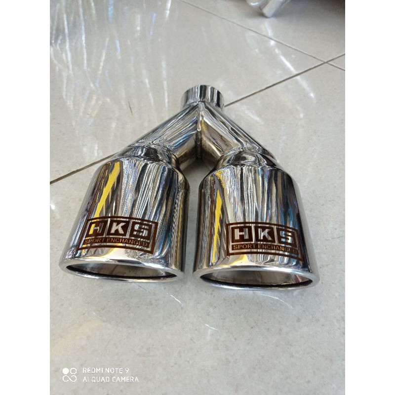 Knalpot mobil hks oval cabang knalpot variasi suara standar