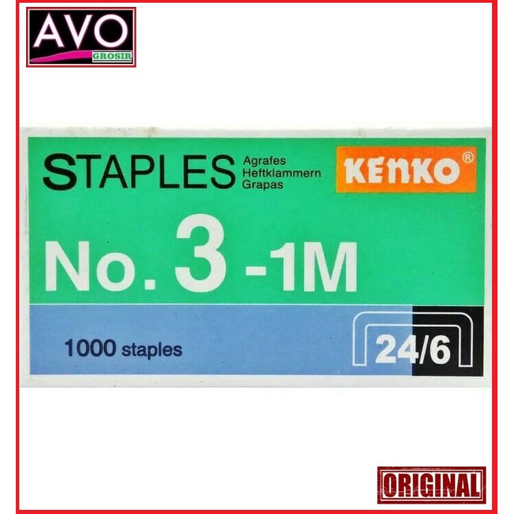 

Isi Staples Stapler besar Hekter No.3-1M 24/6 HD 50