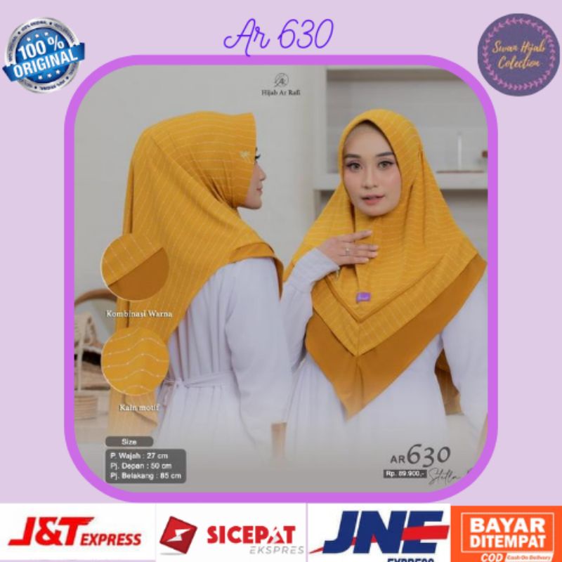 Terlaris √ Terbaru √ jilbab hijab kerudung bergo instan motif terbaru 2022 Arrafi Ar 630 kerudung OR