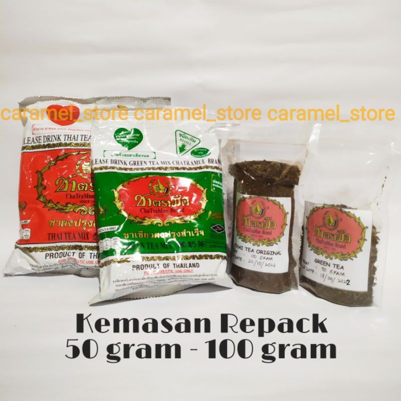 Thai Tea Chatramue Repack 50 gr 100 gr EXP 2025