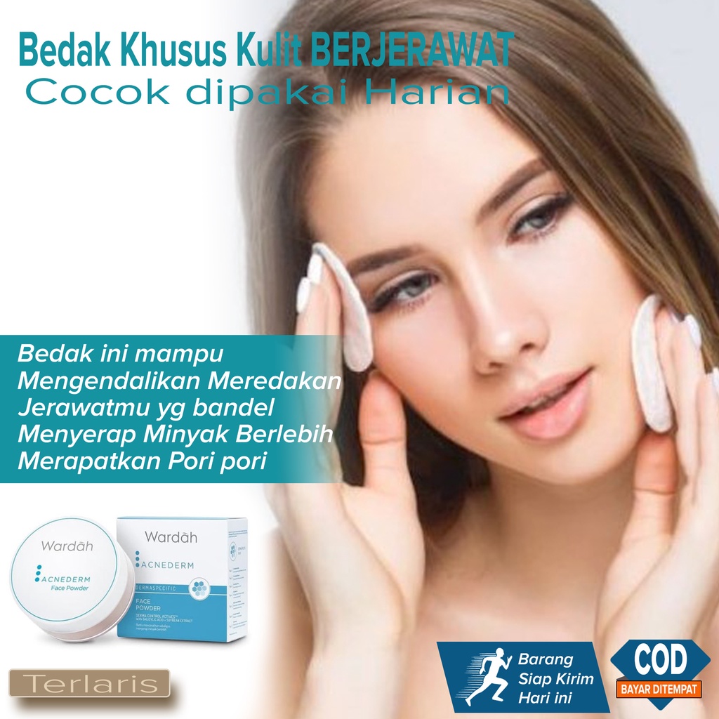 Bedak Jerawat Bedak tabur Khusus Jerawat Bedak Anti Acne Pembersih Jerawat Penghilang Jerawat Menyer