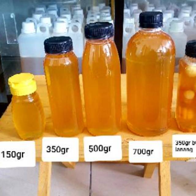 Madu peras murni botol 500 gram ( Raw Honey ) free dus box