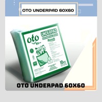 OTO Underpad Perlak alas pipis / alas kandang size 60x60cm isi 10 lembar 1 pack