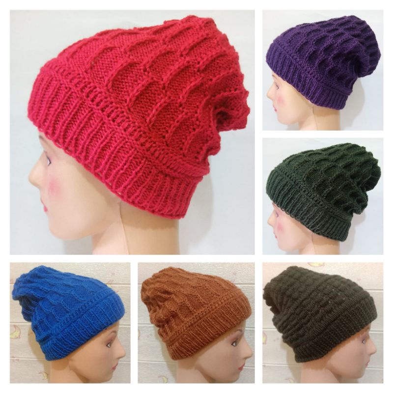 Ciput Topi Rajut Nenek Kerpus Kupluk ibu premium murah super tebal