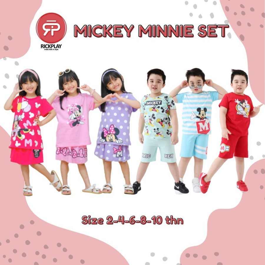 Set Mickey by Rickplay - Setelan Baju Anak Mickey dan Minnie