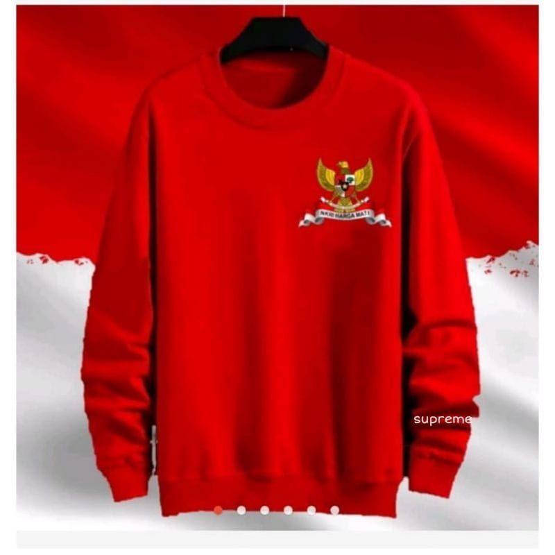 baju lengan panjang pria edisi kemerdekaan garuda NKRI HARGA MATI kaos