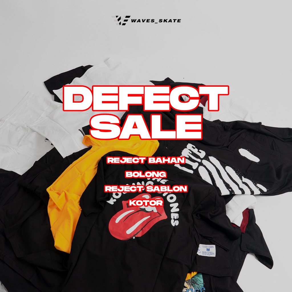 (BISA COD) KAOS REJECT PABRIK SALE - PRIA WANITA UNISEX - RANDOM