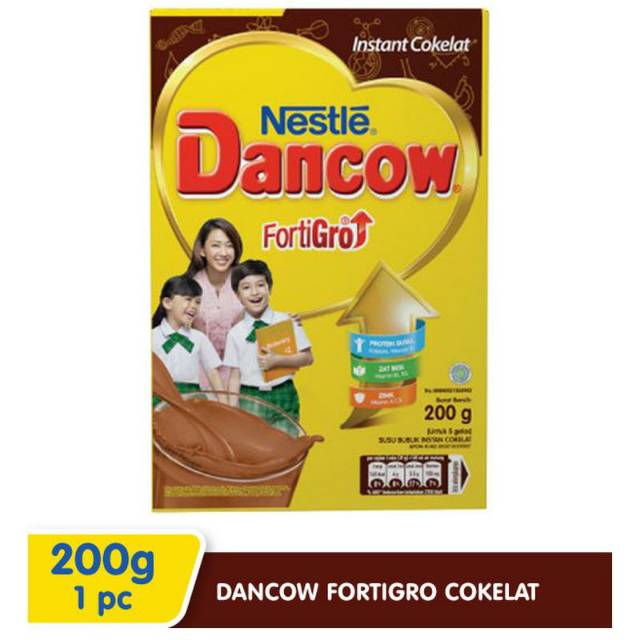 

Dancow Choco Fortigro 200 gr - Susu Dancow Bubuk - Dancow Cokelat