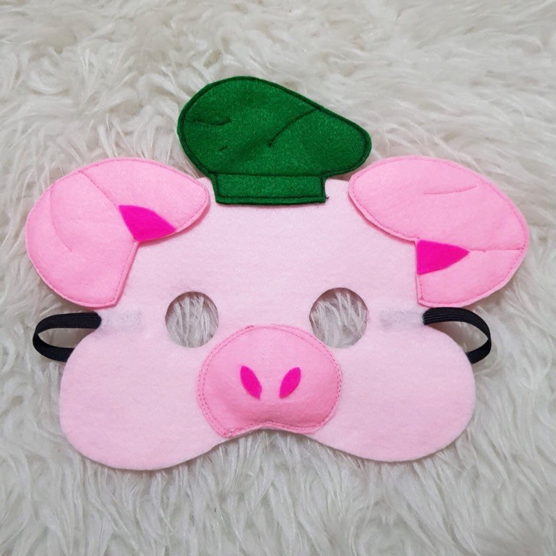 Topeng Babi Kostum Piggy Bando karakter Hewan Babi Binatang Piglet Pig