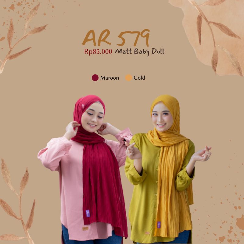 AR 579 Hijab Arrafi Pashmina Arrafi