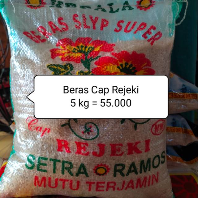 

Beras cap rejeki 5 kg