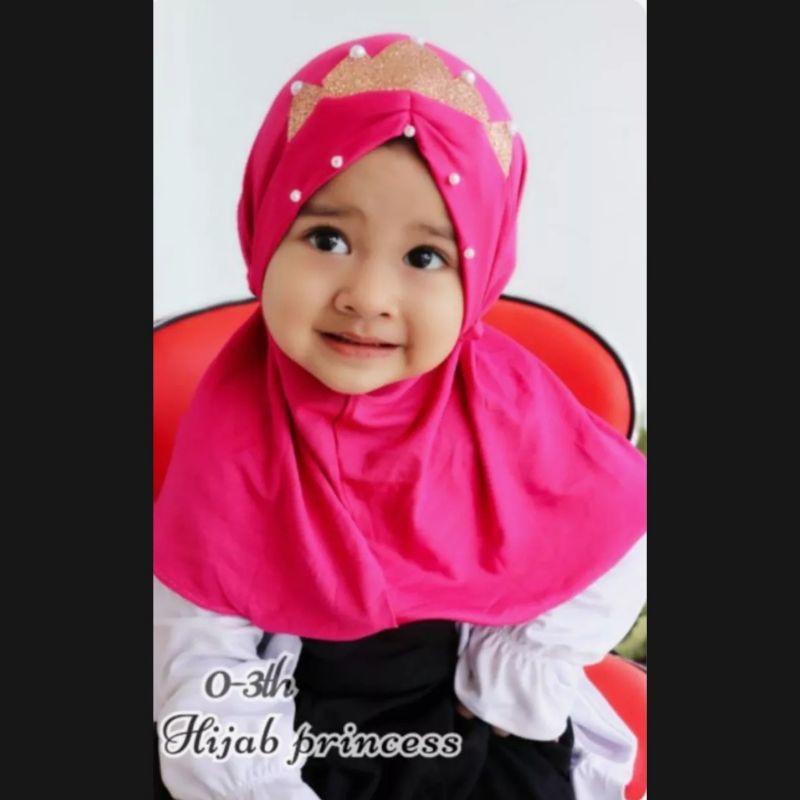 Jilbab Crown Anak bayi Instan 0-3 Tahun Bahan Lembut Adem | Hijab baby sekolah Tk newborn lucu Premium kekinian | Kerudung Perempuan Sd Terbaru 6-12 Bulan