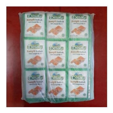 

Desaku Kunyit Bubuk - 1 Renceng / Pak / Lusin isi 12 Pcs Sachet @7,5gr