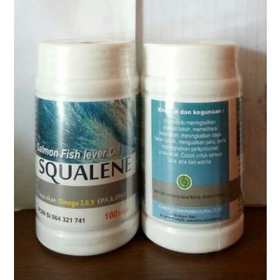 SQUALENE Minyak Ikan Salmon Omega 3 6 9 EPA DHA / Fish Liver Oil Imun Otak Anak dan Dewasa