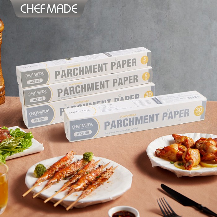 Chefmade Parchment paper WK9160 / baking paper/kertas alas panggang 5m/ kertas baking paper