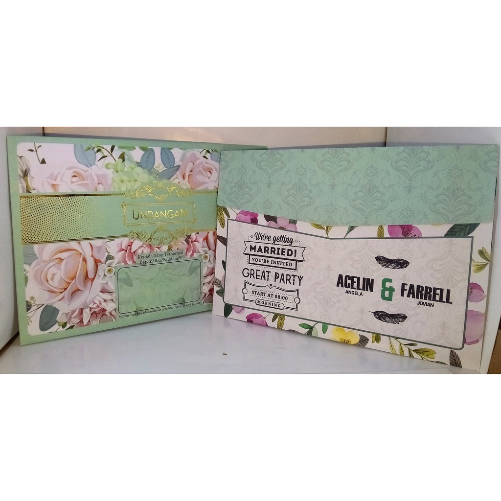 Undangan Pernikahan Wedding Invitation Feliz 42 | Undangan Amplop