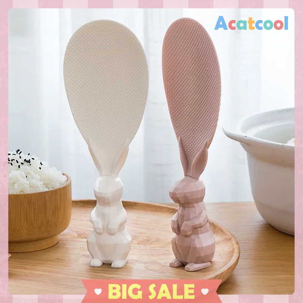 Wheat Straw Cartoon Rabbit Spoon Stand Rice Non-stick Shovel Kitchen Tool