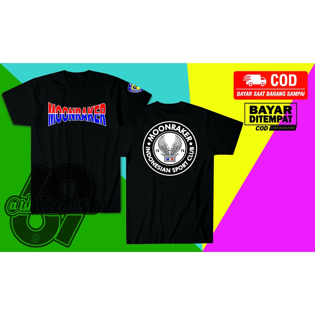 Kaos Distro Moonraker Indonesia Unisex Baju Kaos Moonraker Terbaru.