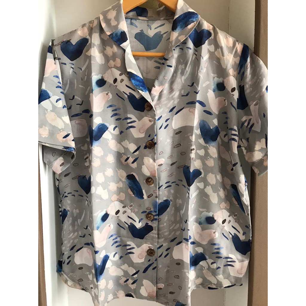 LOOSE SHIRT Motif Marni Shibori by @nestagram