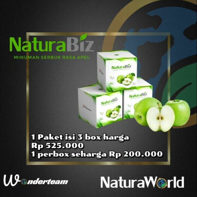 

Naturabiz minuman serbuk rasa apel ( Naturaworld)