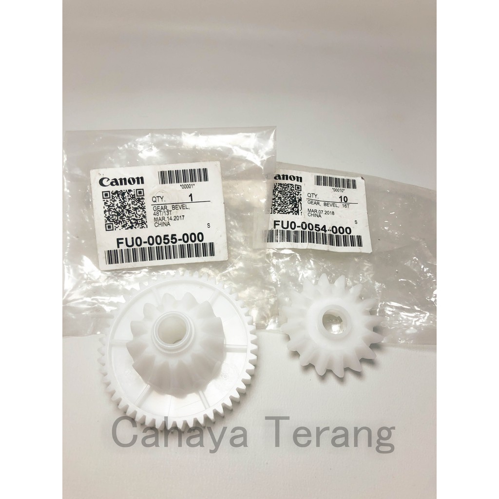 Gear Bevel FU0-0055 dan FU0-0054 Mesin Fotocopy Canon IRA6065 6365 Ori