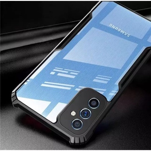 Case Samsung M23 5G 6.6&quot; Black Macaron Aero Clear Anti Shocking Slim Fit Big Eye Matte PC OEM