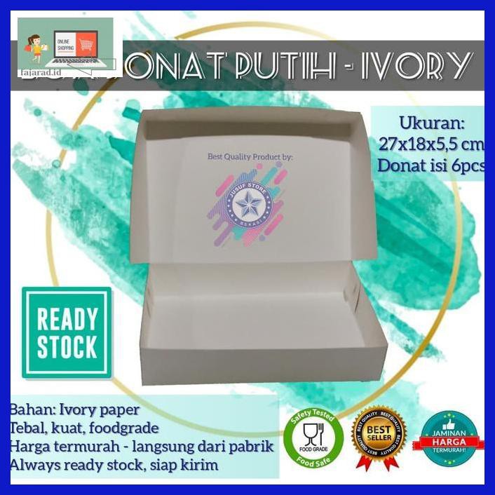 

D5Gt6R6- Box Dus Donat Ukuran Setengah Lusin - Kuning 57Ti800U-