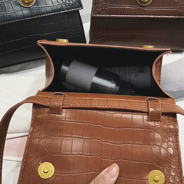 tas impor wanita selempang bahan kulit sentetis handbag